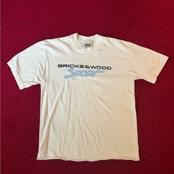 Bricks & Wood Other - Bricks & Wood Cream Sport Tee
